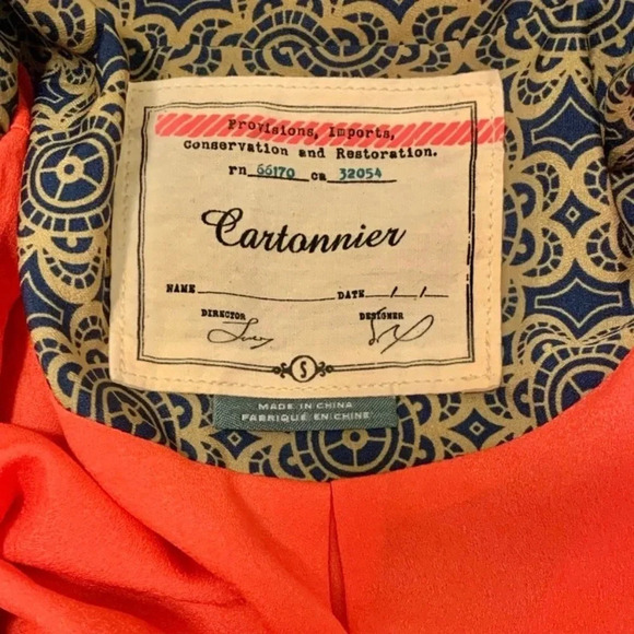 CARTONNIER by ANTHROPOLOGIE NWOT Drape Blazer Jacket - Picture 7 of 9